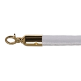 Afzetkoord Velvet White Brass